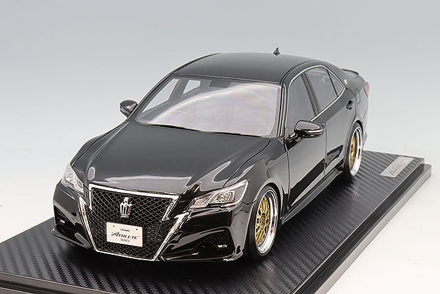 Ignition Model IG3914 1/18 Toyota Crown Athlete S (GRS214) Black BBS LM Wheels Resin - view 1