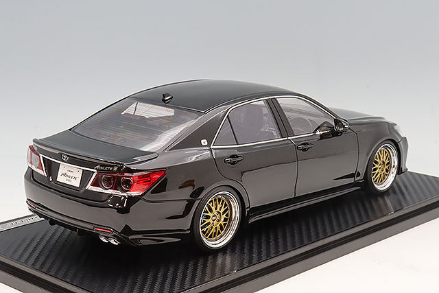 Ignition Model IG3914 1/18 Toyota Crown Athlete S (GRS214) Black BBS LM Wheels Resin - view 3