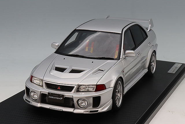 Ignition Model IG4015 1/18 Mitsubishi Lancer Evolution V (CP9A) Silver OZ F1 Wheels Resin - view 1