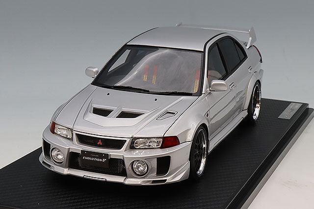 Ignition Model IG4016 1/18 Mitsubishi Lancer Evolution V (CP9A) Silver BBS RG-R Wheels Resin - view 1