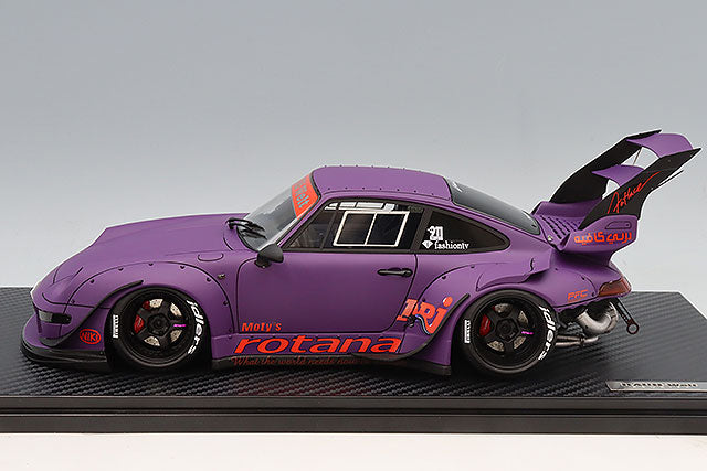 Ignition Model IG4035 1/18 Porsche RWB 993 Matte Purple Circuit Version Resin - view 2