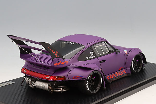 Ignition Model IG4035 1/18 Porsche RWB 993 Matte Purple Circuit Version Resin - view 3
