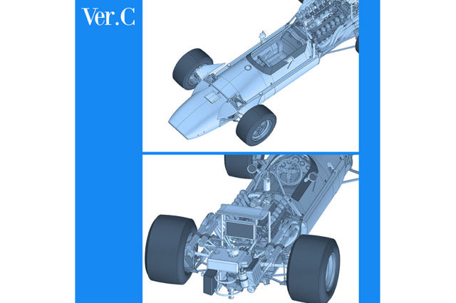 Model Factory Hiro K845 1/12 Matra MS11 Ver.C 1968 Rd.6 French GP #6 J.P.Beltoise Model Kit - image 2