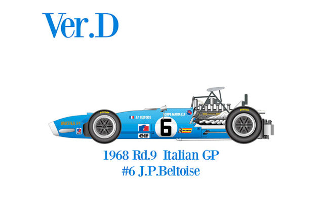 Model Factory Hiro K846 1/12 Matra MS11 Ver.D 1968 Rd.9 Italian GP #6 J.P.Beltoise Model Kit - image 1