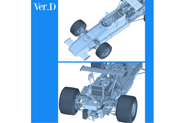 Model Factory Hiro K846 1/12 Matra MS11 Ver.D 1968 Rd.9 Italian GP #6 J.P.Beltoise Model Kit - image 2