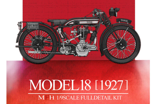 Model Factory Hiro K861 1/9 Norton Model 18 1927 Multi-material Model Kit - image 1