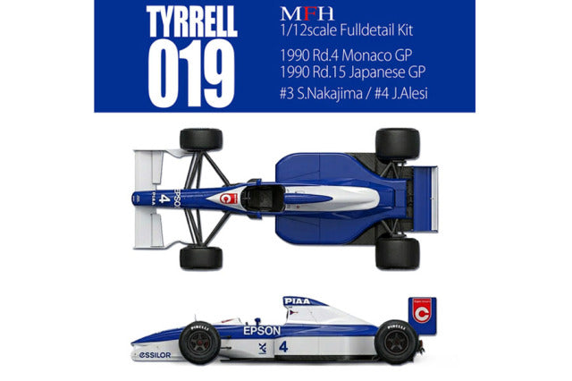 Model Factory Hiro K865 1/12 Tyrrell 019 1990 Monaco GP / Japanese GP Multi-material Model Kit - image 1