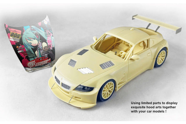 Kitbox x PZY Model KB08-10 1/24 BMW Z4M Coupe ver.B 2009 Studio Glad Racing Resin Model Kit - image 7