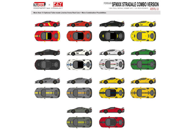 Kitbox x PZY Model KB08-13 1/24 Ferrari SF90XX Stradale Resin Model Kit - image 15