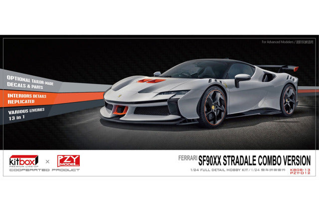 Kitbox x PZY Model KB08-13 1/24 Ferrari SF90XX Stradale Resin Model Kit - image 1