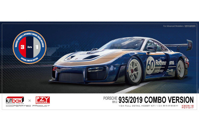 Kitbox x PZY Model KB08-18 1/24 Porsche 935 (2019) Resin Model Kit - image 1