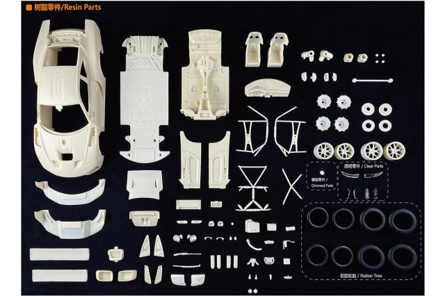 Kitbox x PZY Model KB08-18 1/24 Porsche 935 (2019) Resin Model Kit - image 13