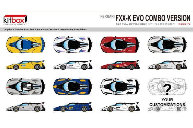 Kitbox x PZY Model KB08-19 1/24 Ferrari FXX K Evo Resin Model Kit - image 19