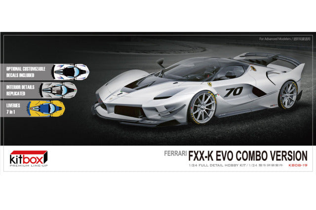 Kitbox x PZY Model KB08-19 1/24 Ferrari FXX K Evo Resin Model Kit - image 1