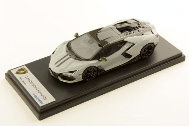 LOOKSMART LS543J 1/43 Lamborghini Revuelto Grigio Hati / Verde Scandal Livery - image 1