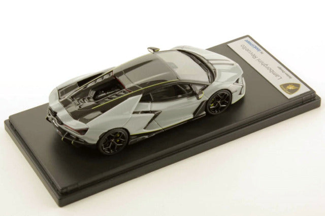 LOOKSMART LS543J 1/43 Lamborghini Revuelto Grigio Hati / Verde Scandal Livery - image 2