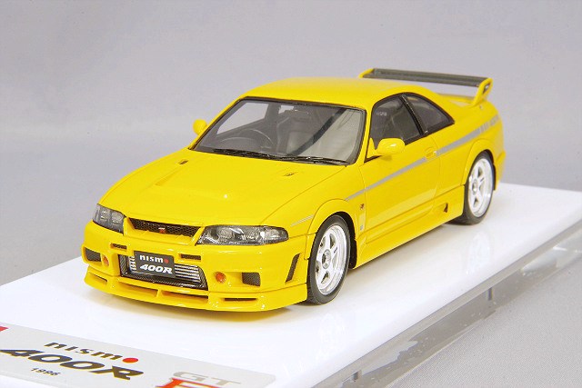 Make Up EIDOLON EM397A 1/43 Nissan NISMO 400R (BCNR33) 1996 Yellow - image 1