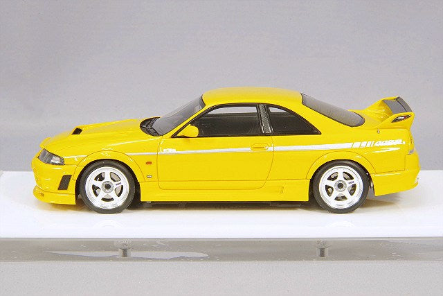 Make Up EIDOLON EM397A 1/43 Nissan NISMO 400R (BCNR33) 1996 Yellow - image 2