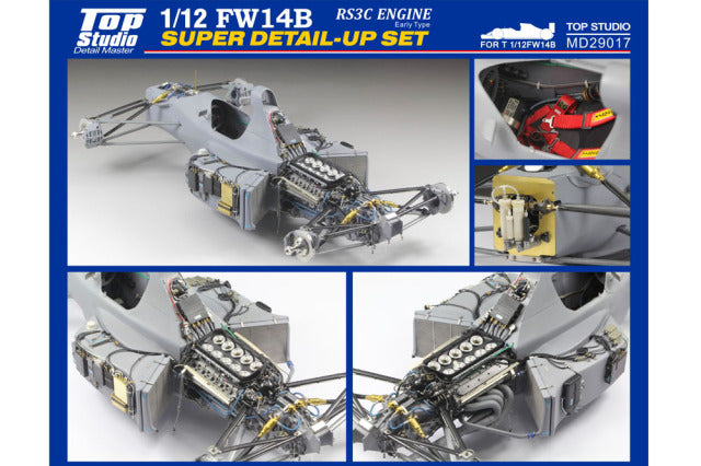 Top Studio MD29017 1/12 Williams FW14B Super Detail-up Set RS3C Engine (Early Type) Model Parts - image 1