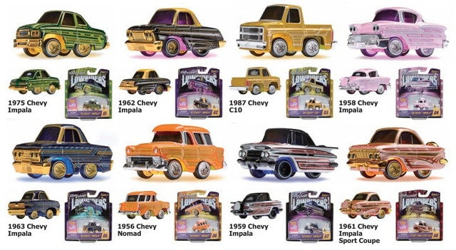 CarTuned 597346XX1EUC Lowriders Series 2 Chevrolet 8-Car Diecast Assortment - view 1