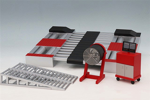 MotorHelix FS-M84013 1/18 Mitsubishi Lancer Evolution IV GSR Chassis Dyno Set Scotia White Diecast - view 7