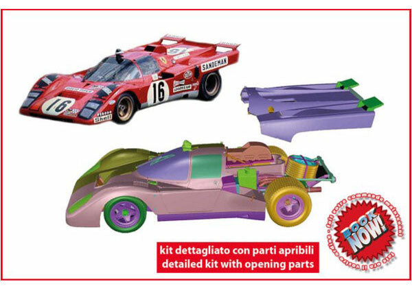 Montegrosso MTG006 1/43 Ferrari 512M 24h Le Mans 1971 Team David Piper C.Craft - D.Weir Metal Model Kit - image 1