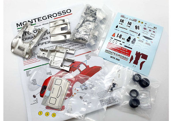 Montegrosso MTG006 1/43 Ferrari 512M 24h Le Mans 1971 Team David Piper C.Craft - D.Weir Metal Model Kit - image 2