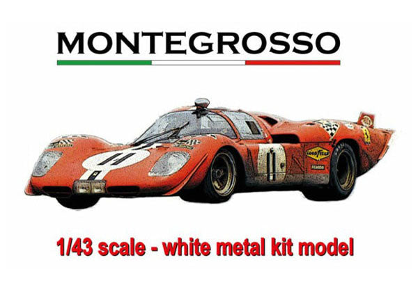 Montegrosso MTG007 1/43 Ferrari 512S 24h Le Mans 1970 N.A.R.T. S.Posey / R.Bucknum Metal Model Kit - image 1