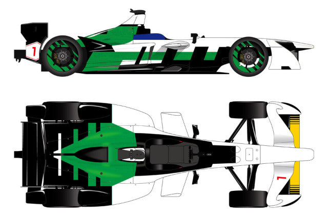 New Scratch 20E1718N01 1/20 Formula E 2017-18 #01 Lucas di Grassi Resin (main parts) Model Kit - image 3