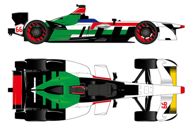 New Scratch 20E1718N66 1/20 Formula E 2017-18 #66 Daniel Abt Resin (main parts) Model Kit - image 3