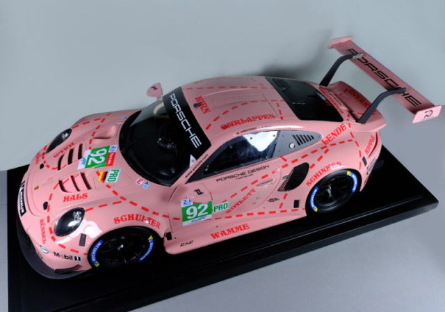 Profil24 P1208 1/12 Porsche 911 RSR n.92 Le Mans 2018 Pink Pig Resin Model Kit - image 3