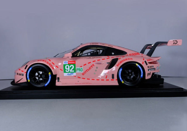 Profil24 P1208 1/12 Porsche 911 RSR n.92 Le Mans 2018 Pink Pig Resin Model Kit - image 4