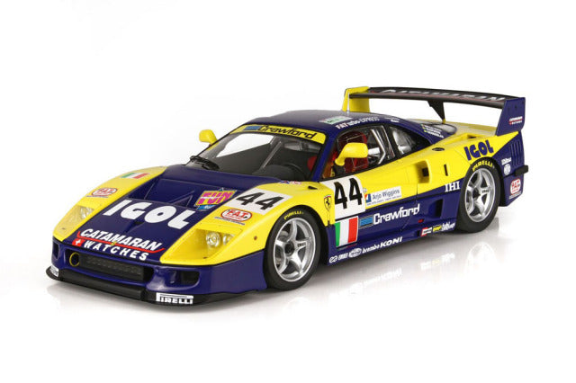 BBR P18139FV 1/18 Ferrari F40 LM Le Mans 1996 TEAM ENNEA IGOL n.44 Limited 200pcs (with Display Case) - image 3