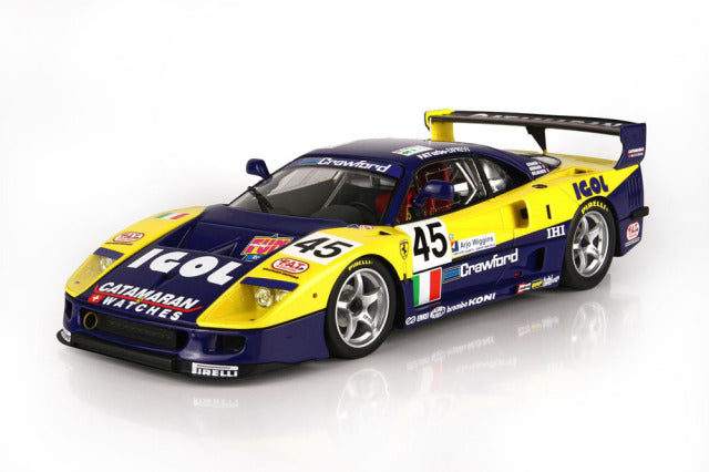 BBR P18139GV 1/18 Ferrari F40 LM Le Mans 1996 TEAM ENNEA IGOL n.45 Limited 200pcs (with Display Case) - image 3