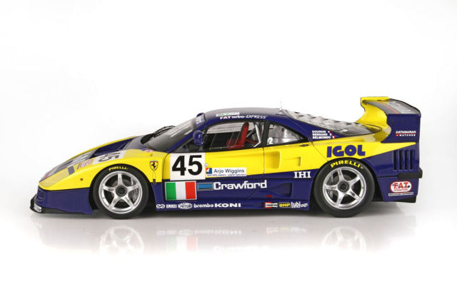 BBR P18139GV 1/18 Ferrari F40 LM Le Mans 1996 TEAM ENNEA IGOL n.45 Limited 200pcs (with Display Case) - image 4