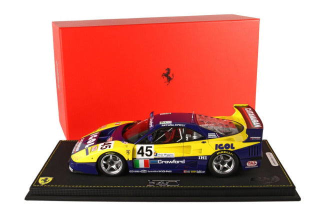 BBR P18139GV 1/18 Ferrari F40 LM Le Mans 1996 TEAM ENNEA IGOL n.45 Limited 200pcs (with Display Case) - image 7