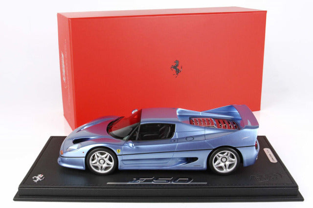 BBR P18189GV 1/18 Ferrari F50 Coupe 1995 Met. Light Blu Limited 48pcs (with Display Case) - image 10