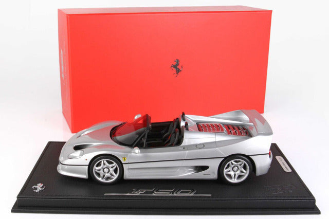 BBR P18190EV 1/18 Ferrari F50 Spider 1995 Argento Nurburgring Limited 48pcs (with Display Case) - image 9