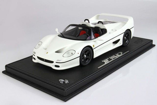 BBR P18190F1V 1/18 Ferrari F50 Spider 1995 Avus White / Race wheels Limited 50pcs (with Display Case) - image 1