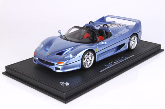 BBR P18190GV 1/18 Ferrari F50 Spider 1995 California Light Blue Metallic Limited 56pcs (with Display Case) - image 1