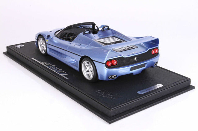 BBR P18190GV 1/18 Ferrari F50 Spider 1995 California Light Blue Metallic Limited 56pcs (with Display Case) - image 2