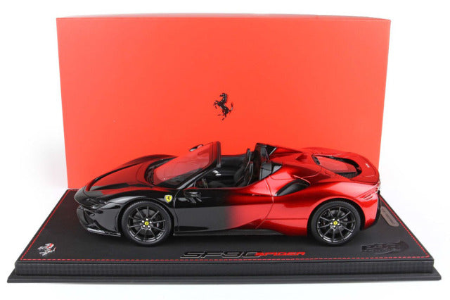 BBR P18194RBD 1/18 Ferrari SF90 Spider Magma Red and Black Limited 90pcs (with Display Case) - image 8