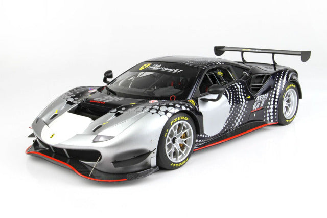 BBR P18203DV 1/18 Ferrari 488 Modificata Blu Nart Livery Limited 128pcs (with Display Case) - image 3