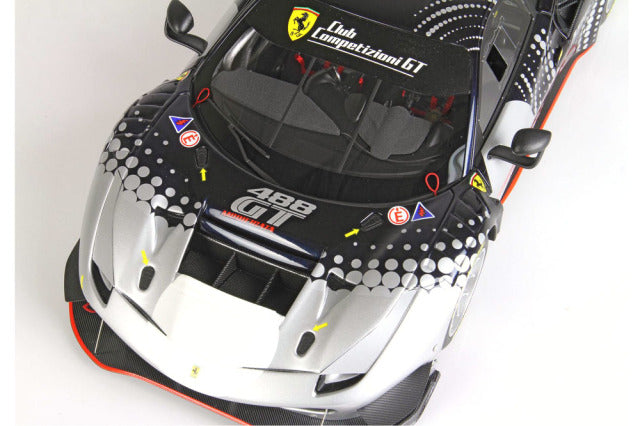 BBR P18203DV 1/18 Ferrari 488 Modificata Blu Nart Livery Limited 128pcs (with Display Case) - image 8