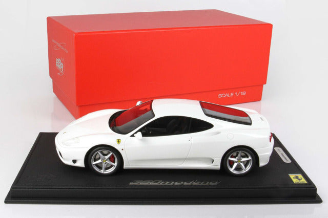 BBR P18204CV 1/18 Ferrari 360 Modena Manual Transmission Avus White Limited 48pcs (with Display Case) - image 9