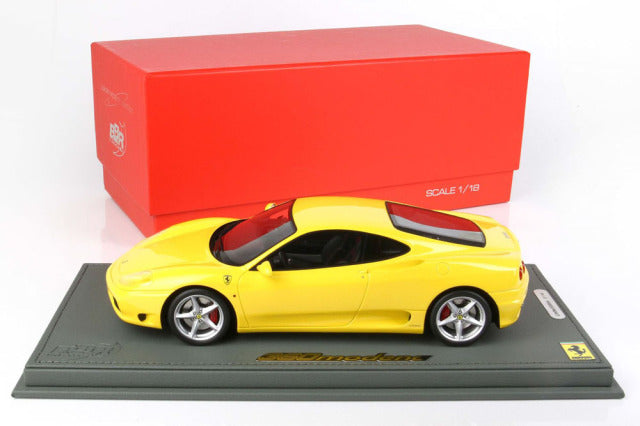 BBR P18204DV 1/18 Ferrari 360 Modena Manual Transmission Modena Yellow Limited 48pcs (with Display Case) - image 9