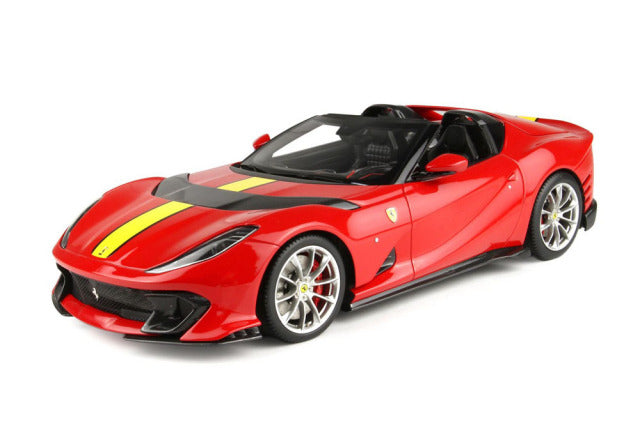 BBR P18209CV 1/18 Ferrari 812 Competizione A Rosso Corsa / Racing Giallo FLY Stripe Limited 200pcs (with Display Case) - image 3