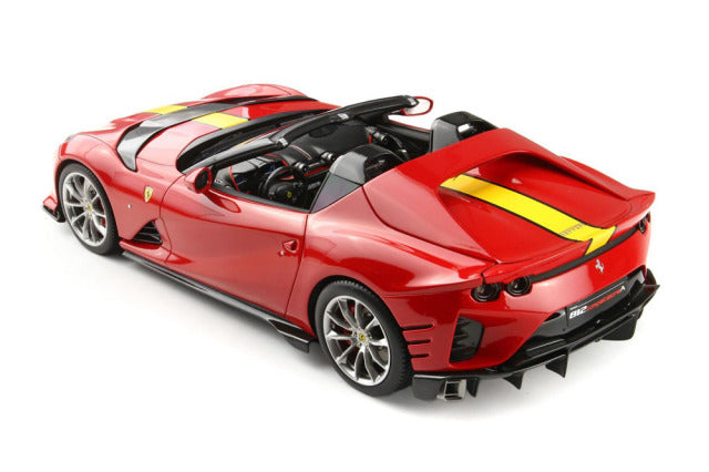 BBR P18209CV 1/18 Ferrari 812 Competizione A Rosso Corsa / Racing Giallo FLY Stripe Limited 200pcs (with Display Case) - image 5