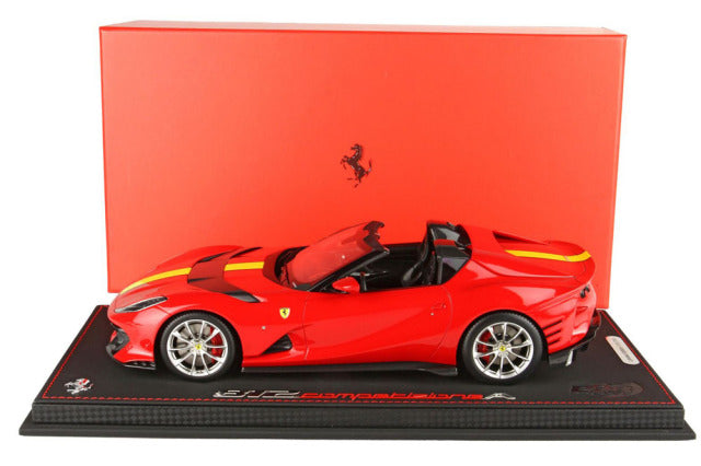 BBR P18209CV 1/18 Ferrari 812 Competizione A Rosso Corsa / Racing Giallo FLY Stripe Limited 200pcs (with Display Case) - image 7