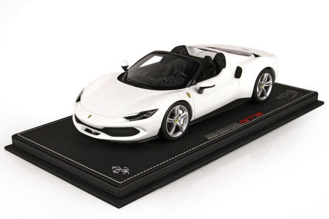 BBR P18215B1V 1/18 Ferrari 296GTS Bianco Cervino / Silver wheels Limited 50pcs (with Display Case) - image 1